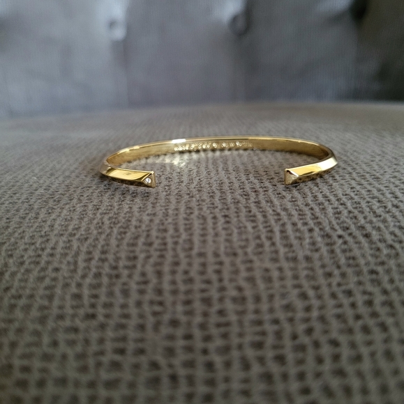 Kate Spade♠️ "Raise the Bar" Gold💛 Open Cuff Bracelet - NWT - Picture 8 of 12